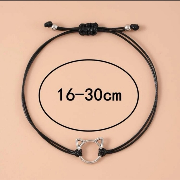 Silver Cat You are Purrfect Black Bracelet ✨️ - Picture 5 of 7